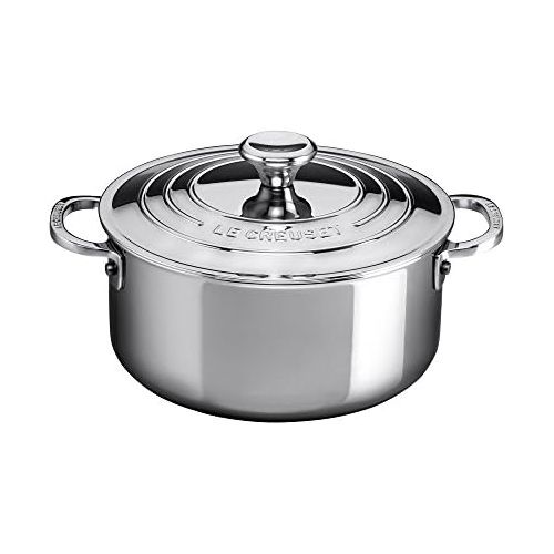 르크루제 [아마존베스트]Le Creuset SSP3000-24 Stainless Steel 5.5 Quart Shallow Casserole with Lid