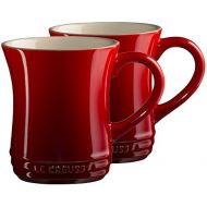 [아마존베스트]Le Creuset Cerise Cherry Stoneware 14 Ounce Tea Mug, Set of 2