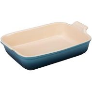 [아마존베스트]Le Creuset Heritage Stoneware 12-by-9-Inch Rectangular Dish, Marine