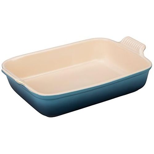 르크루제 [아마존베스트]Le Creuset Heritage Stoneware 12-by-9-Inch Rectangular Dish, Marine