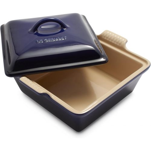 르크루제 [아마존베스트]Le Creuset of America PG0805-2378 Heritage Covered Square Casserole, 2.5 qt. (9), Indigo