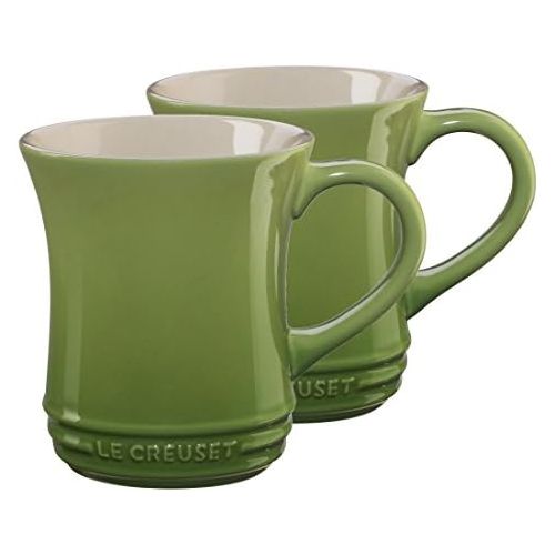 르크루제 [아마존베스트]Le Creuset Palm Stoneware 14 Ounce Tea Mug, Set of 2