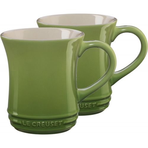 르크루제 [아마존베스트]Le Creuset Palm Stoneware 14 Ounce Tea Mug, Set of 2