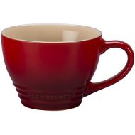 [아마존베스트]Le Creuset Stoneware Bistro Mug, 14 oz, Cerise