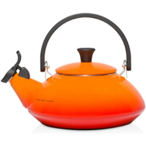 르크루제 [아마존베스트]Le Creuset Enamel On Steel 1.6 Qt. Zen Tea Kettle Color, Flame Orange