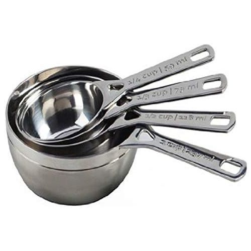 르크루제 [아마존베스트]Le Creuset SSA2530 Stainless Steel Measuring Cups, Set of 4