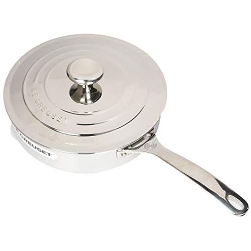 르크루제 [아마존베스트]Le Creuset Tri-Ply Stainless Steel Saute Pan with Lid, 3-Quart