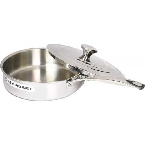 르크루제 [아마존베스트]Le Creuset Tri-Ply Stainless Steel Saute Pan with Lid, 3-Quart