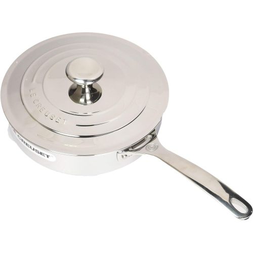 르크루제 [아마존베스트]Le Creuset Tri-Ply Stainless Steel Saute Pan with Lid, 3-Quart