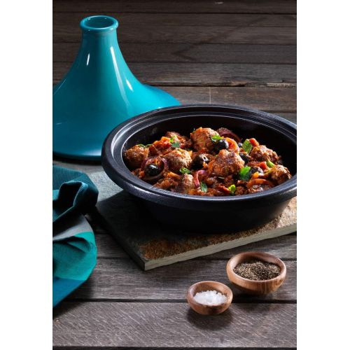 르크루제 [아마존베스트]Le Creuset L2138-2717 Enameled Cast Iron 2.5 quart Moroccan Tagine, Caribbean