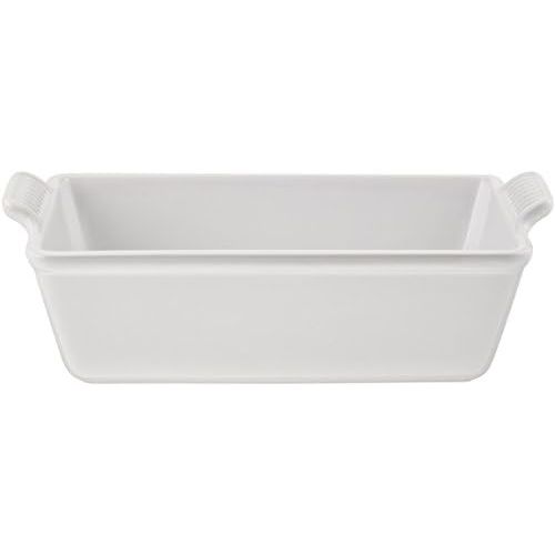 르크루제 [아마존베스트]Le Creuset Heritage Stoneware 1 1/2qt Loaf Pan, White