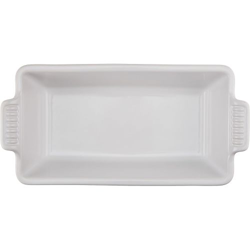 르크루제 [아마존베스트]Le Creuset Heritage Stoneware 1 1/2qt Loaf Pan, White