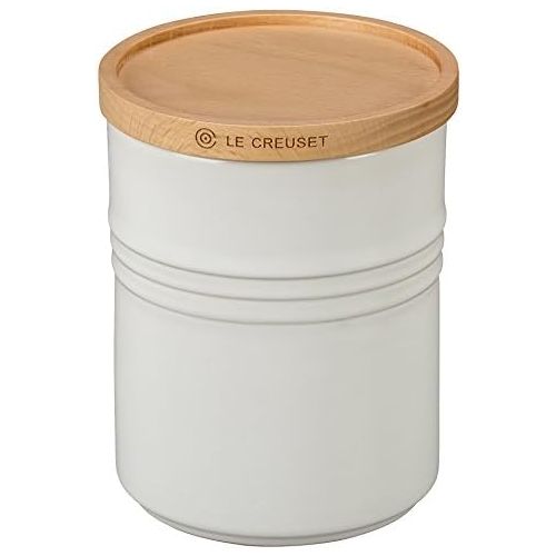 르크루제 [아마존베스트]Le Creuset of America 5 1/2 Canister with Wood Lid, 2 1/2 quart, White