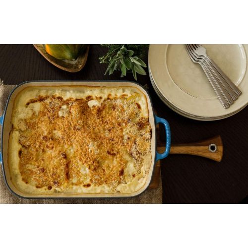 르크루제 [아마존베스트]Le Creuset Signature Cast Iron Rectangular Roaster, 5.25-Quart, Marseille