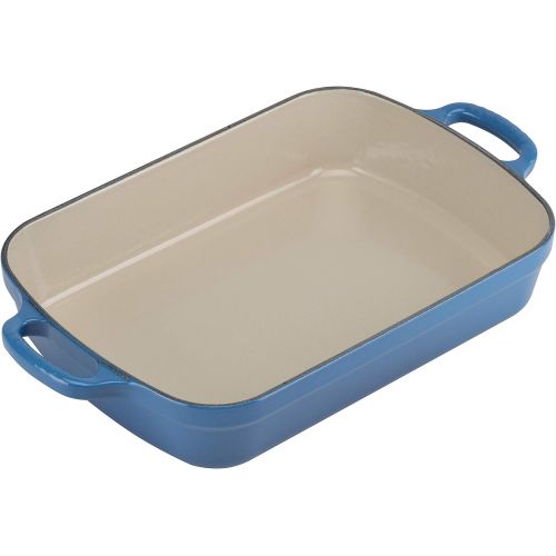 르크루제 [아마존베스트]Le Creuset Signature Cast Iron Rectangular Roaster, 5.25-Quart, Marseille