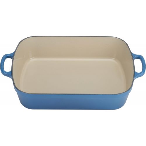 르크루제 [아마존베스트]Le Creuset Signature Cast Iron Rectangular Roaster, 5.25-Quart, Marseille