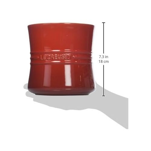 르크루제 [아마존베스트]Le Creuset Stoneware 2 3/4-Quart Utensil Crock, Cerise (Cherry Red)