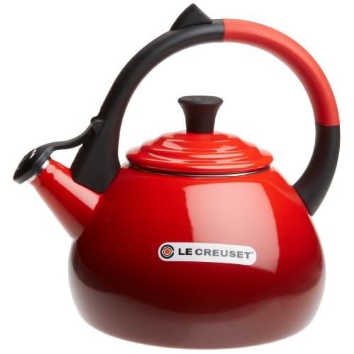 르크루제 [아마존베스트]Le Creuset Enameled Steel 1.6 Quart Oolong Tea Kettle, Cerise (Cherry Red)