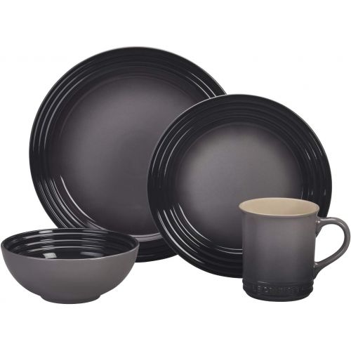 르크루제 [아마존베스트]Le Creuset of America PGWSV16-037F Dinnerware Set, 16 Piece, Oyster