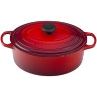 [아마존베스트]Le Creuset of America Enameled Cast Iron Signature Oval Dutch Oven, 8 quart, Cerise (Cherry Red)