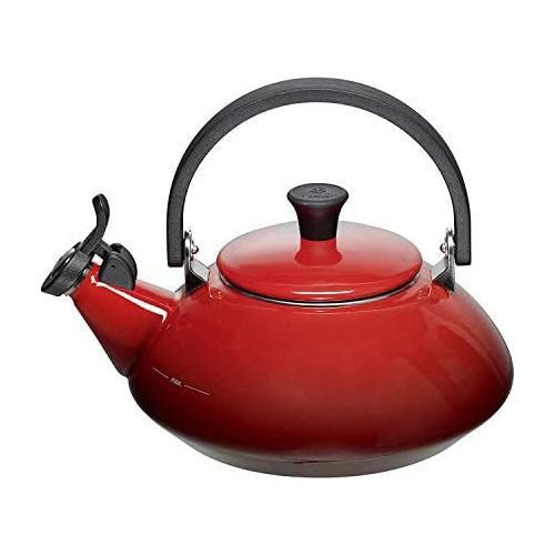 르크루제 [아마존베스트]Le Creuset Enamel-on-Steel Zen 1-2/3-Quart Teakettle, Cerise (Cherry Red)