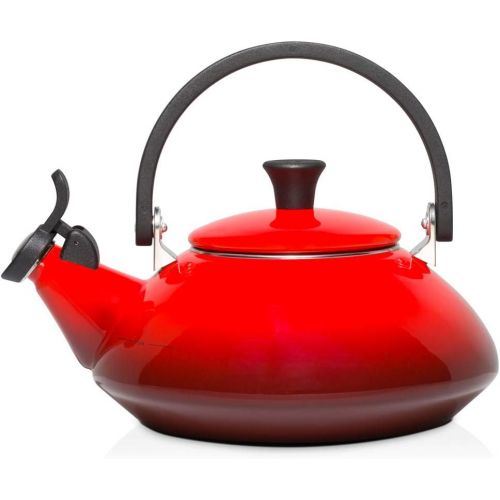 르크루제 [아마존베스트]Le Creuset Enamel-on-Steel Zen 1-2/3-Quart Teakettle, Cerise (Cherry Red)