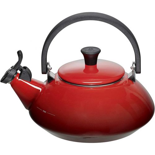 르크루제 [아마존베스트]Le Creuset Enamel-on-Steel Zen 1-2/3-Quart Teakettle, Cerise (Cherry Red)