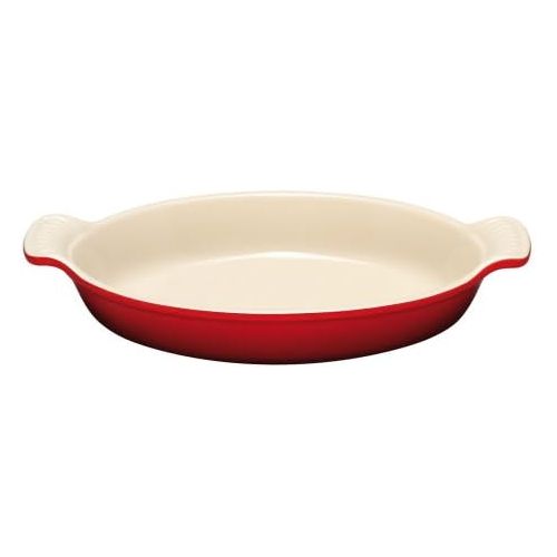 르크루제 [아마존베스트]Le Creuset Heritage Stoneware 24-Ounce Oval Au Gratin Dish, Cerise (Cherry Red)