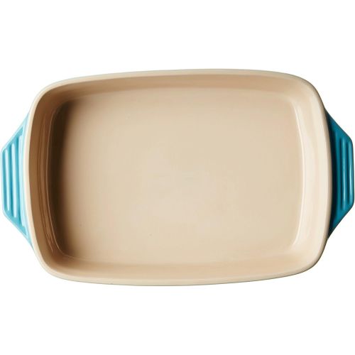 르크루제 [아마존베스트]Le Creuset Stoneware Covered Rectangular Casserole, 12.5 by 8.5-Inch, Caribbean