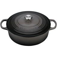 [아마존베스트]Le Creuset of America L2545-227FSS 2.75 qt. Shallow Stainless Steel Knob-Oyster Cast Iron Dutch Oven, 2.75qt