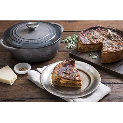 르크루제 [아마존베스트]Le Creuset of America L2545-227FSS 2.75 qt. Shallow Stainless Steel Knob-Oyster Cast Iron Dutch Oven, 2.75qt