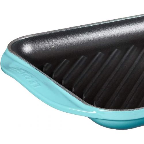 르크루제 [아마존베스트]Le Creuset of America Enameled Cast Iron Double Burner Grill, 15 3/4 x 9 x 1/X-Large, Caribbean