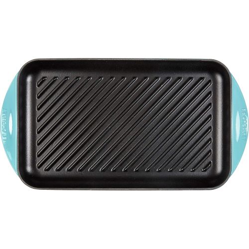 르크루제 [아마존베스트]Le Creuset of America Enameled Cast Iron Double Burner Grill, 15 3/4 x 9 x 1/X-Large, Caribbean