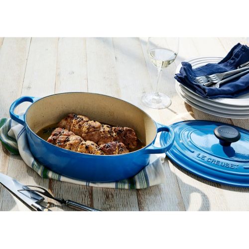 르크루제 [아마존베스트]Le Creuset Signature Enameled Cast-Iron 9.5 Quart Oval French (Dutch) Oven, Marseille