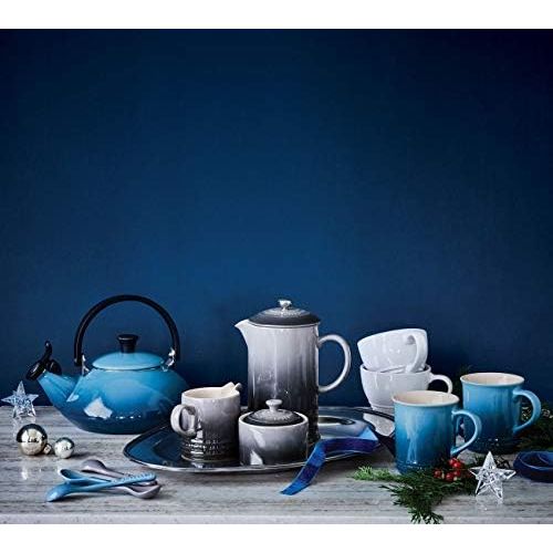 르크루제 Le Creuset Wasserkessel, Fuellmenge: 1,6 l, Emaillierter Stahl/Phenolgriffe, Zen, Schwarz