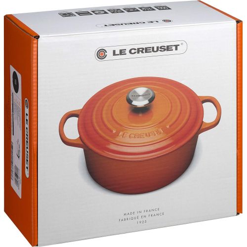 르크루제 Le Creuset Signature Gusseisen-Brater mit Deckel, Ø 24 cm, Rund, Fuer alle Herdarten und Induktion geeignet, Volumen: 4,2 l, Meeresblau