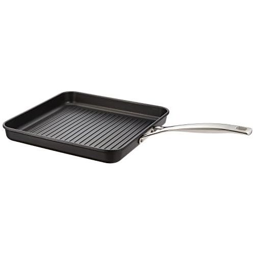 르크루제 Le Creuset 967002281 Grillrost, antihaftbeschichtet, quadratisch, 28 cm, Schwarz