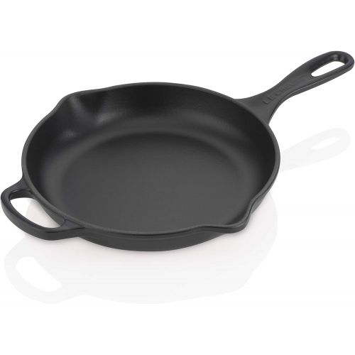 르크루제 Le Creuset Signature Gusseisen Brat- und Servierpfanne, Rund, Ø 23 cm, Fuer alle Herdarten inkl. Induktion geeignet, Schwarz