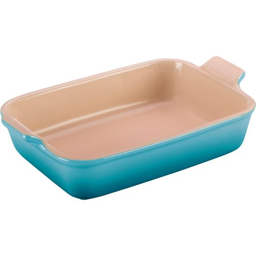 르크루제 Le Creuset Heritage Caribbean Stoneware Rectangular Dish, 2.5 Quart