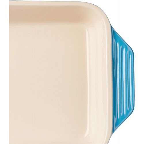 르크루제 Le Creuset PG1047S-2659 Stoneware Rectangular Dish, 13.5 (Includes handle) by 8-Inch, Marseille