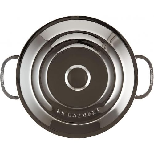 르크루제 Le Creuset SSP3200-26 Tri-Ply Stainless Steel Stockpot with Lid and Deep Colander Insert, 9-Quart