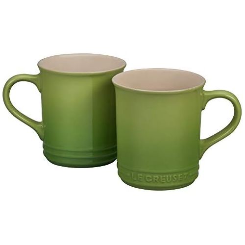 르크루제 Le Creuset of America Stoneware Set of 2 Mugs, 12-Ounce, Plm