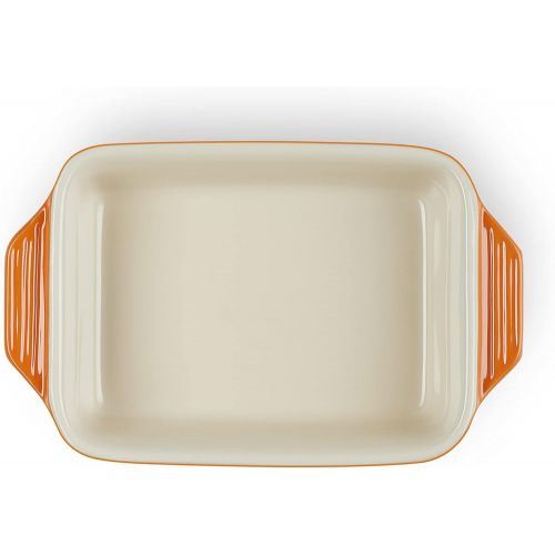 르크루제 Le Creuset PG1047S-182 Stoneware Rectangular Dish, 7 by 5-Inch, Flame