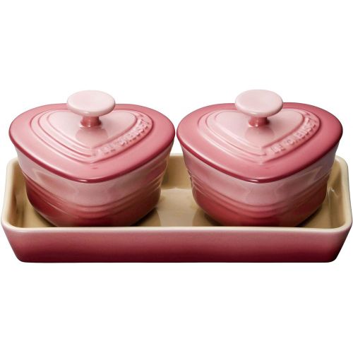 르크루제 Le Creuset Petit Ramukan DAmour-set natural pink 910223-00-227 (japan import)