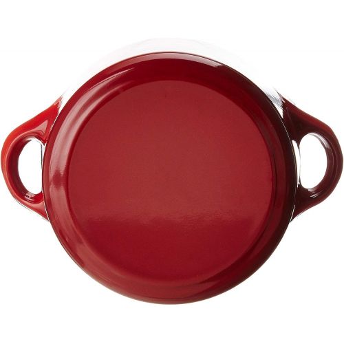 르크루제 Le Creuset Cast Iron 0.3 Quart Mini Cocotte w/ Stainless Handle, Cerise