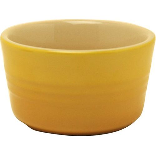 르크루제 Le Creuset Stoneware Ramekins, Set of 2, 7.75 Oz, Dijon Yellow