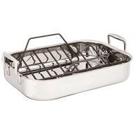 Le Creuset SSC8611-35P Stainless Steel Small Roasting Pan With Nonstick Rack, 14 x 10-Inch