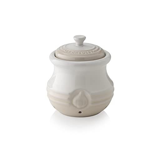 르크루제 Le Creuset PG1019-12716 Garlic Keeper, 14 OZ, Cream