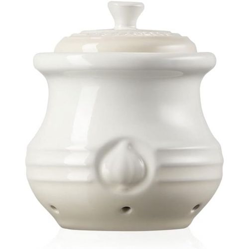 르크루제 Le Creuset PG1019-12716 Garlic Keeper, 14 OZ, Cream