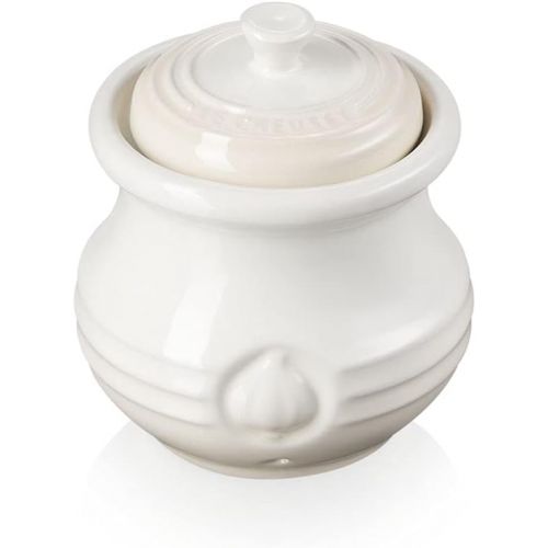 르크루제 Le Creuset PG1019-12716 Garlic Keeper, 14 OZ, Cream